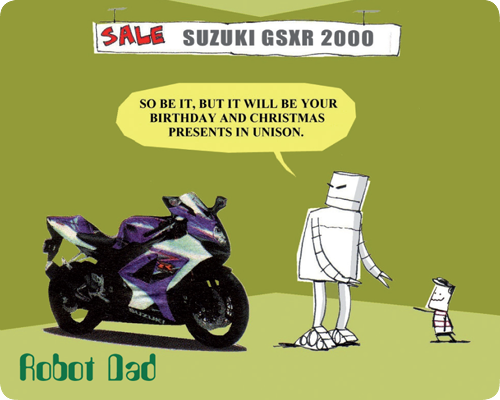 Robot Dad: Birthday and Christmas presents