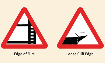 Cartoon road signs