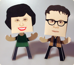 Portlandia paper people cut outs