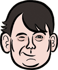 Graham Linehan caricature