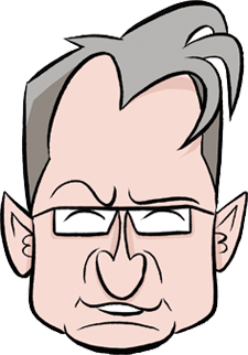 Robin Ince caricature